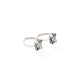 Stylish silver toe rings highlighting the elegance of green stone details.