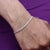 Men's bracelet featuring a sleek sterling silver chain pattern.