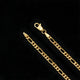 Elegant gold-plated silver chain featuring a minimalist design for boys.