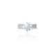 Elegant 925 silver solitaire ring for ladies featuring a cubic zirconia