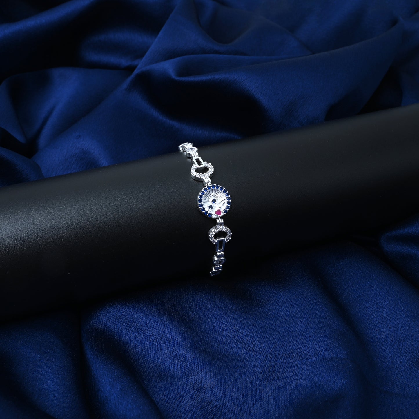 Sterling Silver Bracelet with Adjustable Fit