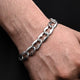 Sterling silver bracelet with a unique design, tailored for boys.