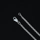 Stylish thick silver chain with a minimalistic design, ideal for boys.