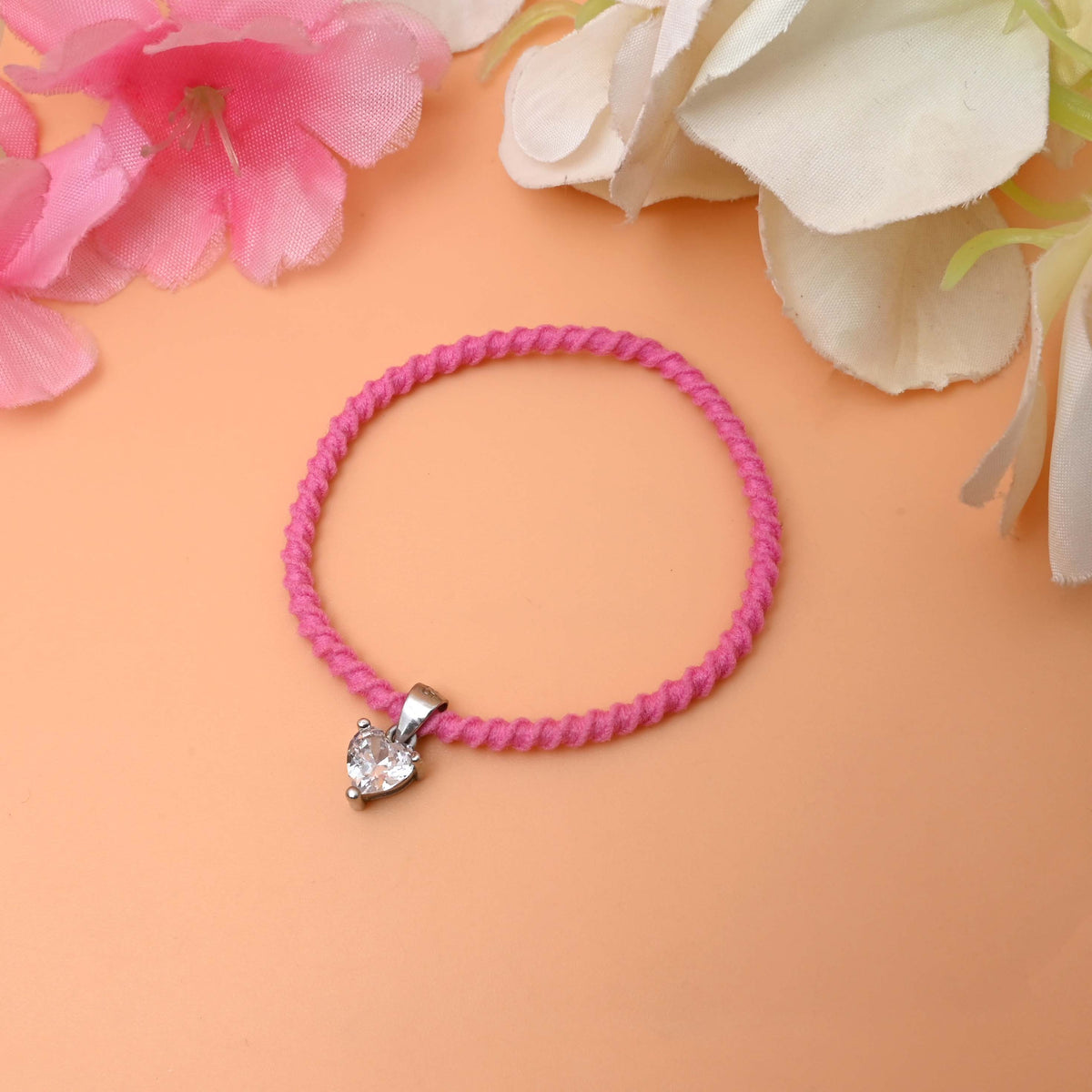 A bracelet adorned with a heart charm
