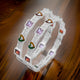 Stylish silver bangles adorned with heart shapes and gemstones.