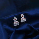 Load image into Gallery viewer, Charming Silver Jhumka Earrings for Special Occasions
