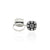 Beautifully crafted silver toe rings showcasing intricate blossom patterns.