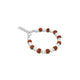 Silver bracelet with authentic Rudraksha beads, exclusively designed for him.