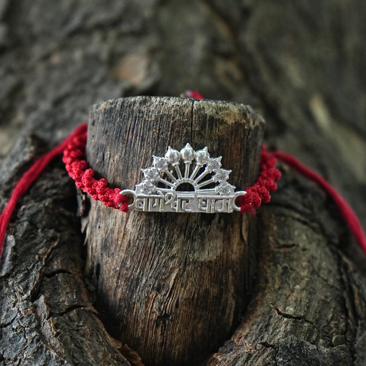 Bageshwar blessings silver rakhi