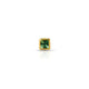 Gold square green gem stone nosepin for girls