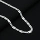 Stylish shiny silver chain, perfect for casual wear for boys.