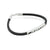 Elegant silver bracelet with black Cartier design, for both men and women.