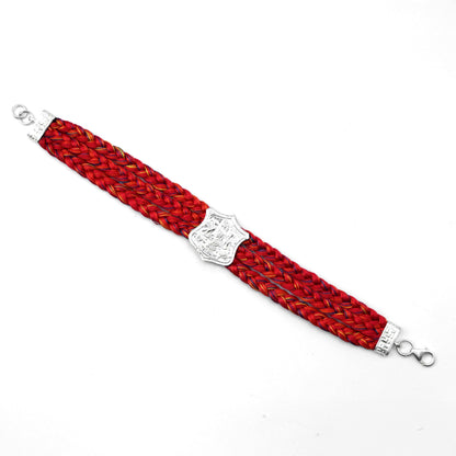 Silver Dhaga Moli with Royal Traditional egal Centerpiece Design