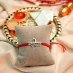 Load image into Gallery viewer, Kanha’s Grace Silver Rakhi
