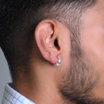 Load image into Gallery viewer, Rajasthani Silver Bali for Men Traditional and Stylish Hoop
