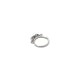 Elegant classical design silver nose ring.