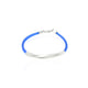 Elegant silver bracelet with a gorgeous Ranny blue accent.