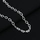 Men's chain featuring an eye-catching link pattern in silver.