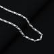 Elegant silver chain featuring a unique and straightforward design for boys.