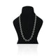 Radiant silver chain with shiny linked design, perfect for boys.