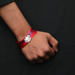 Load image into Gallery viewer, Spiritual Silver Dhaga Moli with Tiger and Cow Motif
