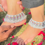 Load image into Gallery viewer, Authentic Silver Rajasthani Traditional Anklet - Heavy Design for Elegance.
