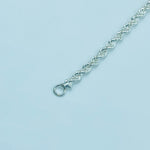 Load image into Gallery viewer, Stylish silver bracelet with evil eye symbol, warding off negativity.
