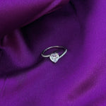 Load image into Gallery viewer, Charming Heart-Shaped Stone Silver Ring
