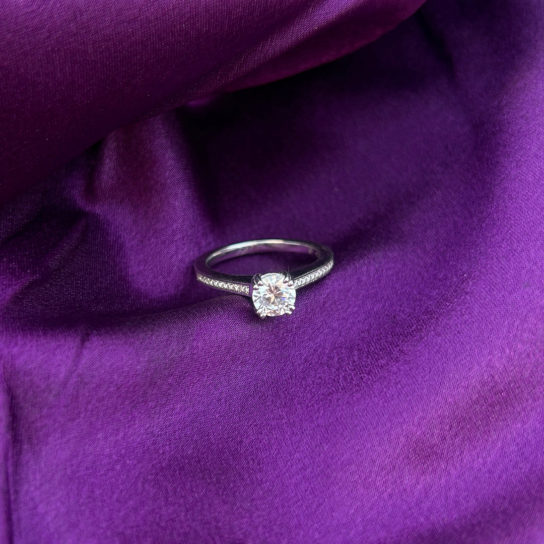 Silver Ring with Semi-Precious Stone