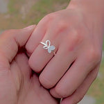 Load image into Gallery viewer, 925 Sterling Silver Butterfly Ring Elegant Women’s Jewelry
