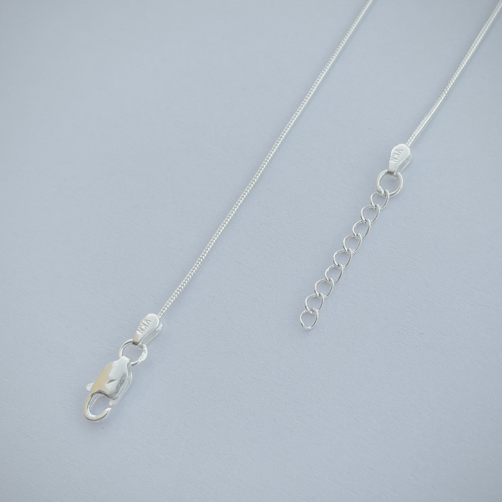 Simple Silver Anklet with Moti Accent