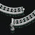 Trendy silver anklet with eye-catching heavy floral accents for a glamorous touch.