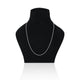 Silver chain with a stylish aura design, perfect for boys.