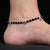 Girls' silver anklet featuring heart shape.