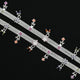 Elegant silver anklet featuring expensive colorful beads in stunning designs.