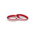 Silver 'Diva's Grace' red bangles for women.