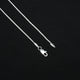 Sophisticated silver chain with classical 'Love Forever' message, timeless elegance.