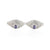 Elegant silver toe ring featuring a beautiful purple leaf design.