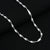 Elegant silver chain featuring spiral curve details, perfect for women.