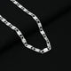 Elegant silver chain featuring cross and kadi pattern, ideal for boys.