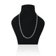 Silver link chain with an attractive design, tailored for men.