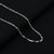 Elegant sterling silver chain featuring whimsical curves, perfect for men.