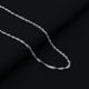 Elegant sterling silver chain featuring whimsical curves, perfect for men.