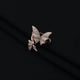 Playful 'Sparkling Bats' ring in 925 silver, ideal for adding a touch of whimsy