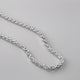 Elegant silver chain featuring a thick, straightforward design for boys.