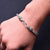 Elegant oxidized silver bracelet with a lion symbol, tailored for boys.