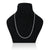 Pure 925 silver slim-cut chain with an exclusive design for men.