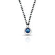 Classic round protective evil eye silver mangalsutra.