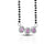 Beautiful mangalsutra with pink sapphire and American diamonds.