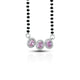 Beautiful mangalsutra with pink sapphire and American diamonds.